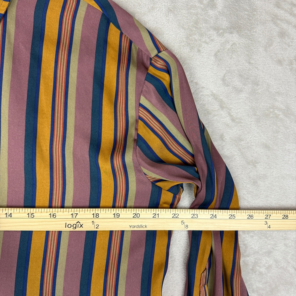 We The Free: Free People Blouse Women XS All Smiles Top Striped Snap Front NWT - Picture 8 of 12